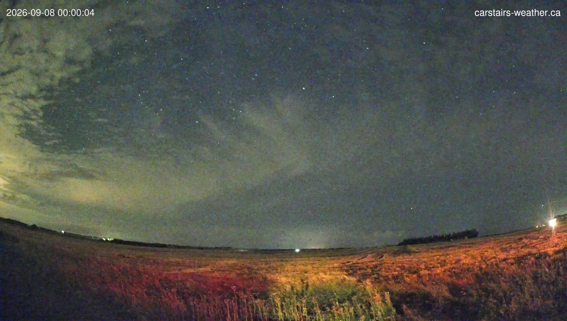 time-lapse frame, Carstairs Sky Cam webcam