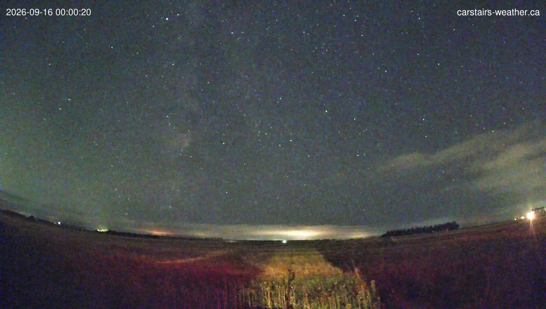 time-lapse frame, Carstairs Sky Cam webcam
