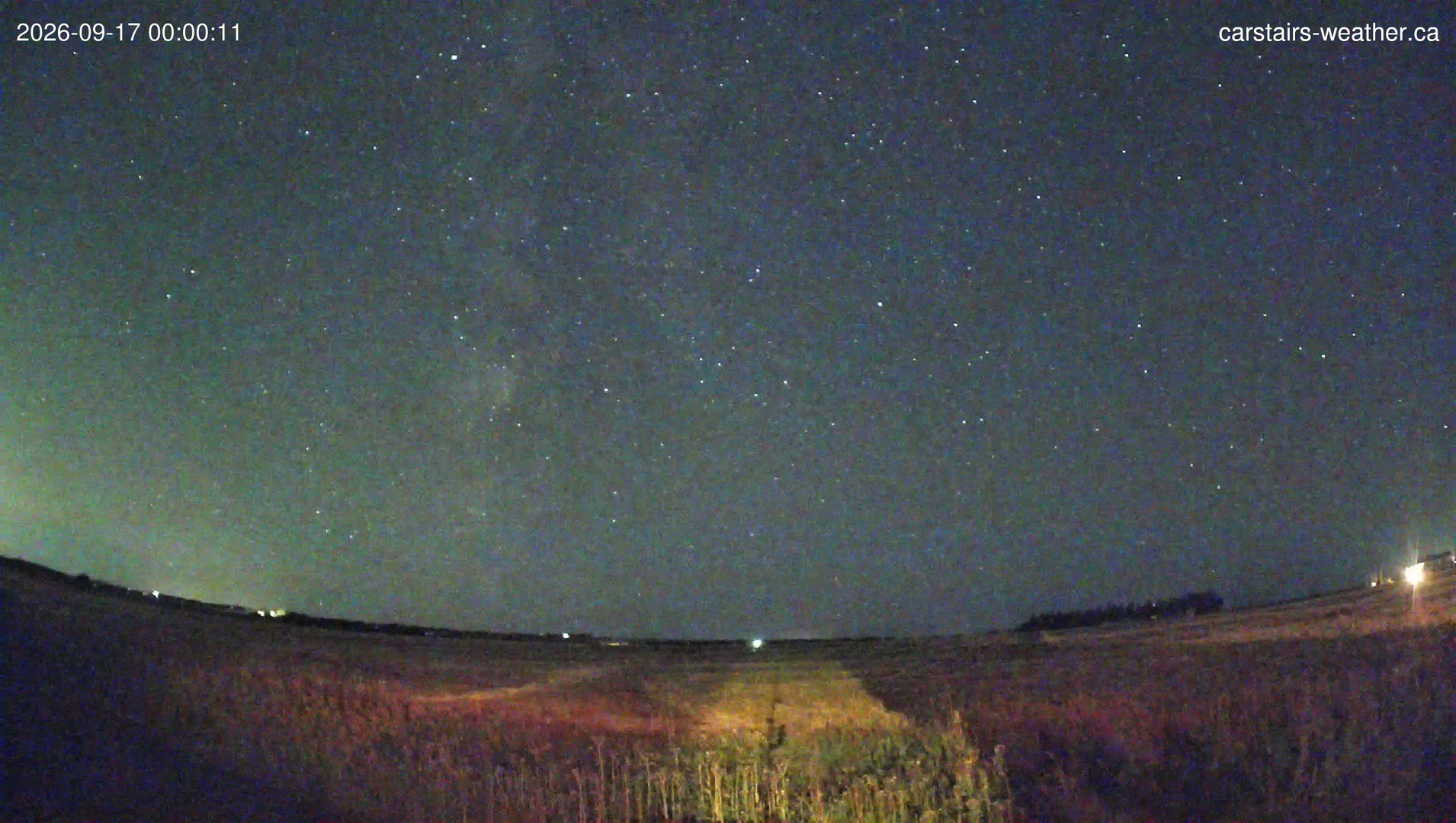 time-lapse frame, Carstairs Sky Cam webcam