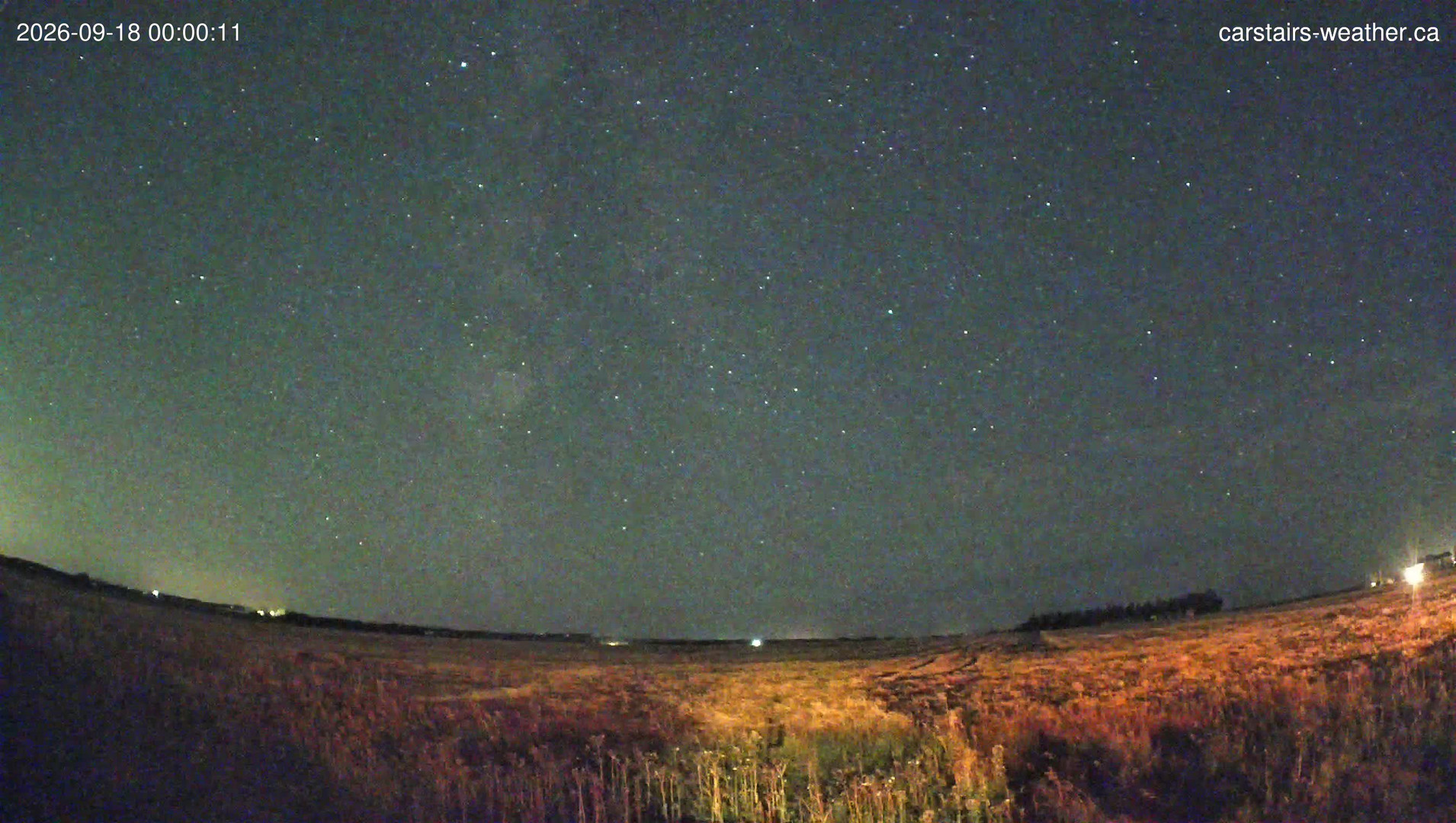 time-lapse frame, Carstairs Sky Cam webcam