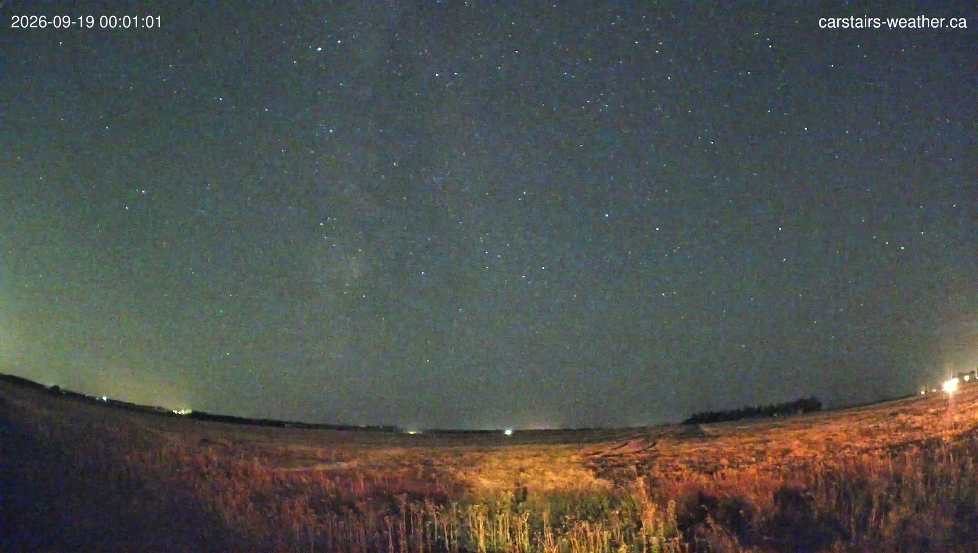 time-lapse frame, Carstairs Sky Cam webcam