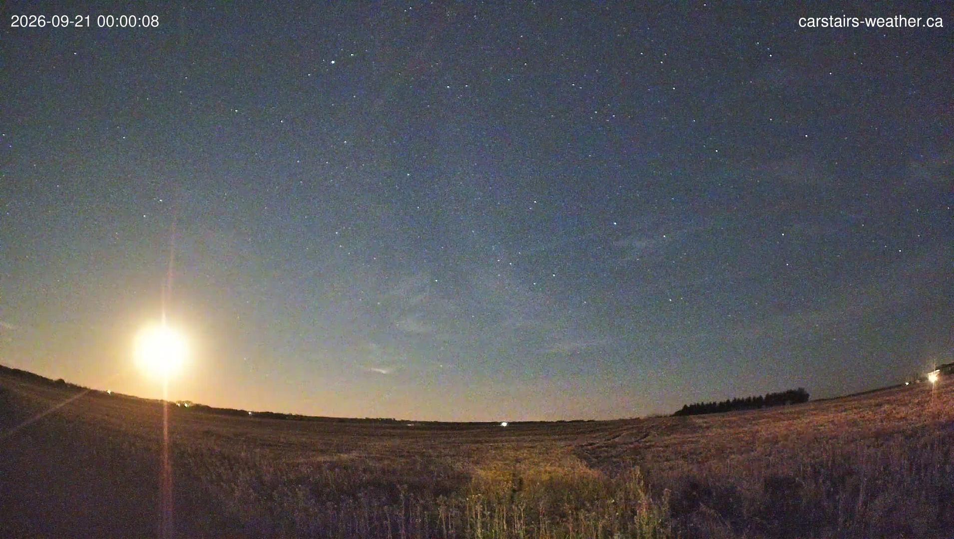 time-lapse frame, Carstairs Sky Cam webcam