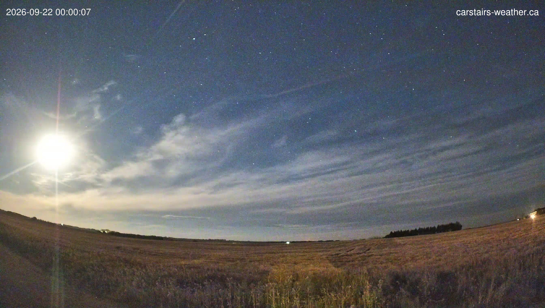 time-lapse frame, Carstairs Sky Cam webcam