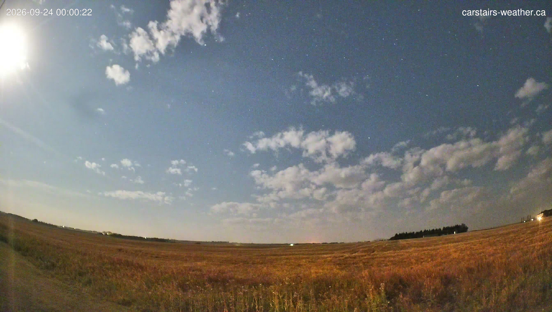 time-lapse frame, Carstairs Sky Cam webcam