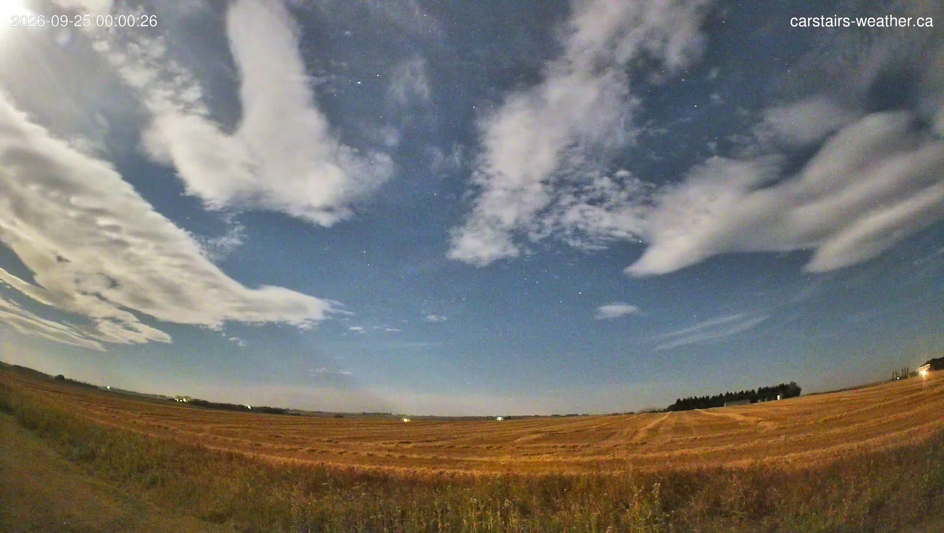 time-lapse frame, Carstairs Sky Cam webcam