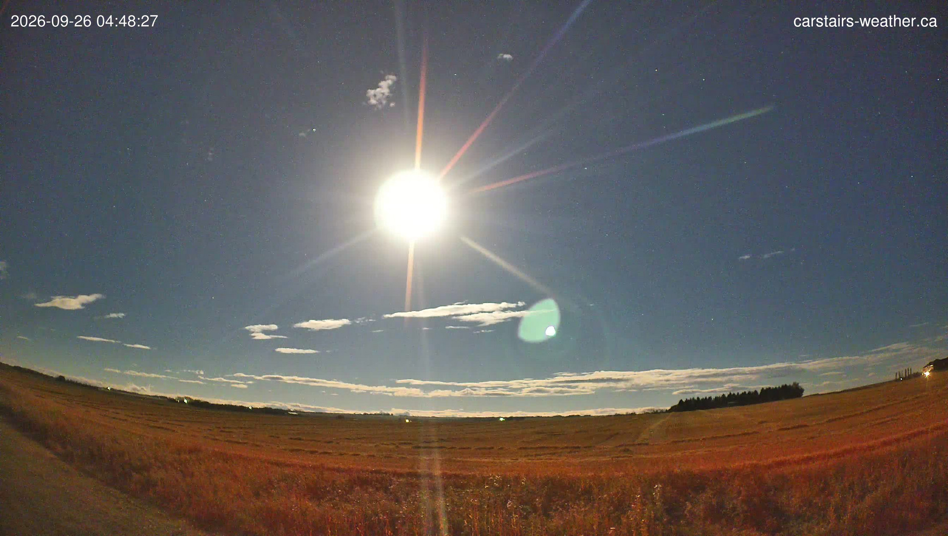 view from Carstairs Sky Cam on 2026-09-26