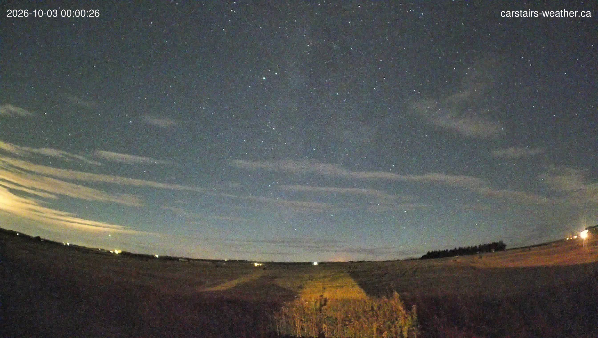 time-lapse frame, Carstairs Sky Cam webcam