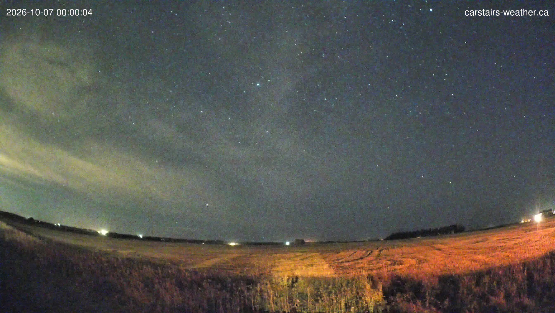 time-lapse frame, Carstairs Sky Cam webcam