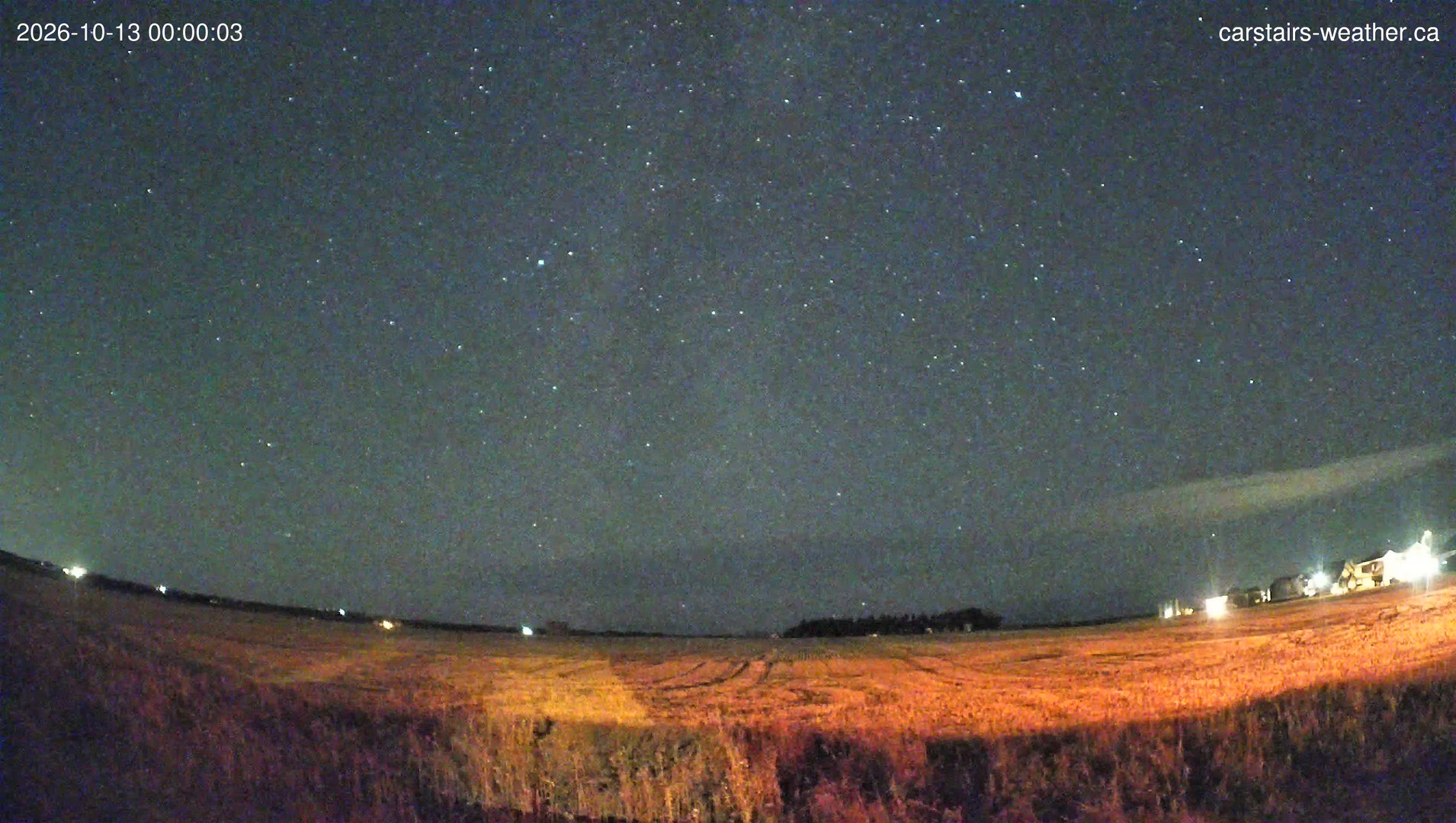 time-lapse frame, Carstairs Sky Cam webcam