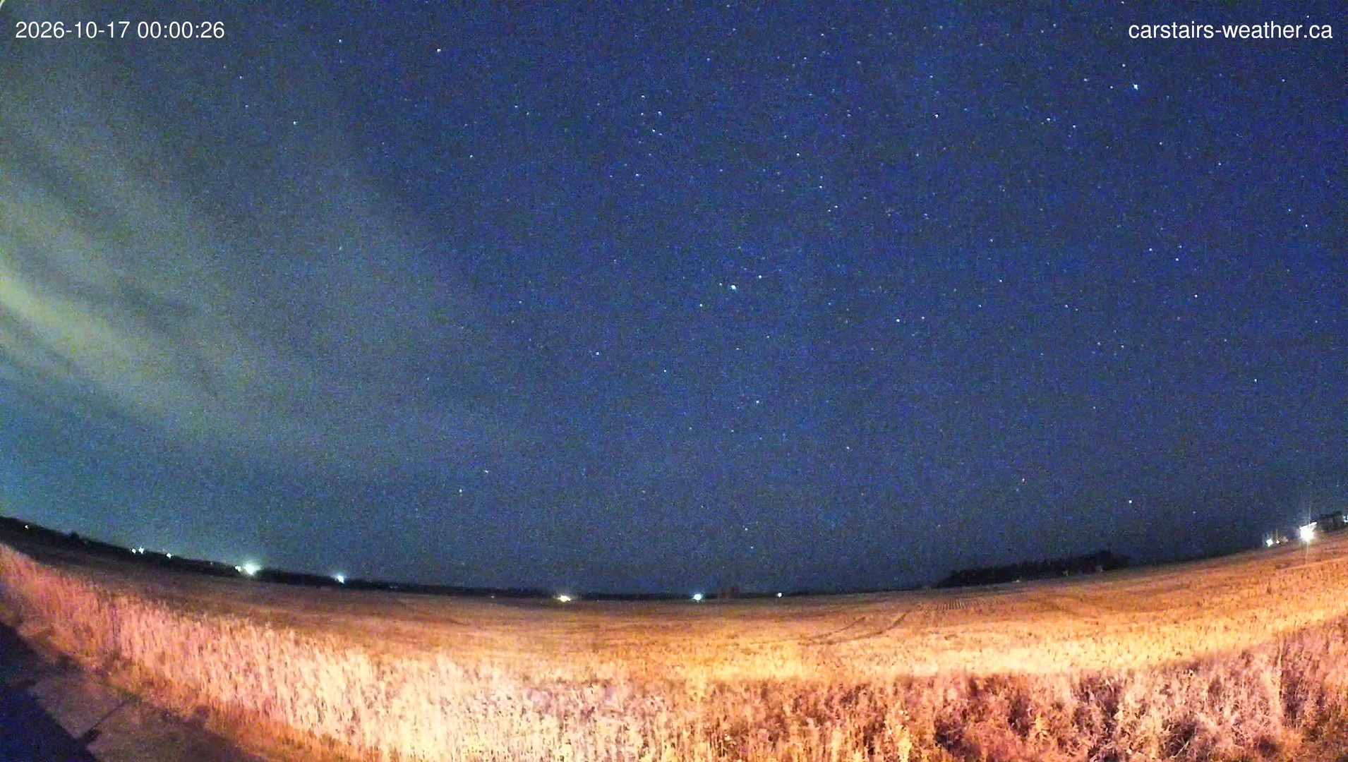 time-lapse frame, Carstairs Sky Cam webcam