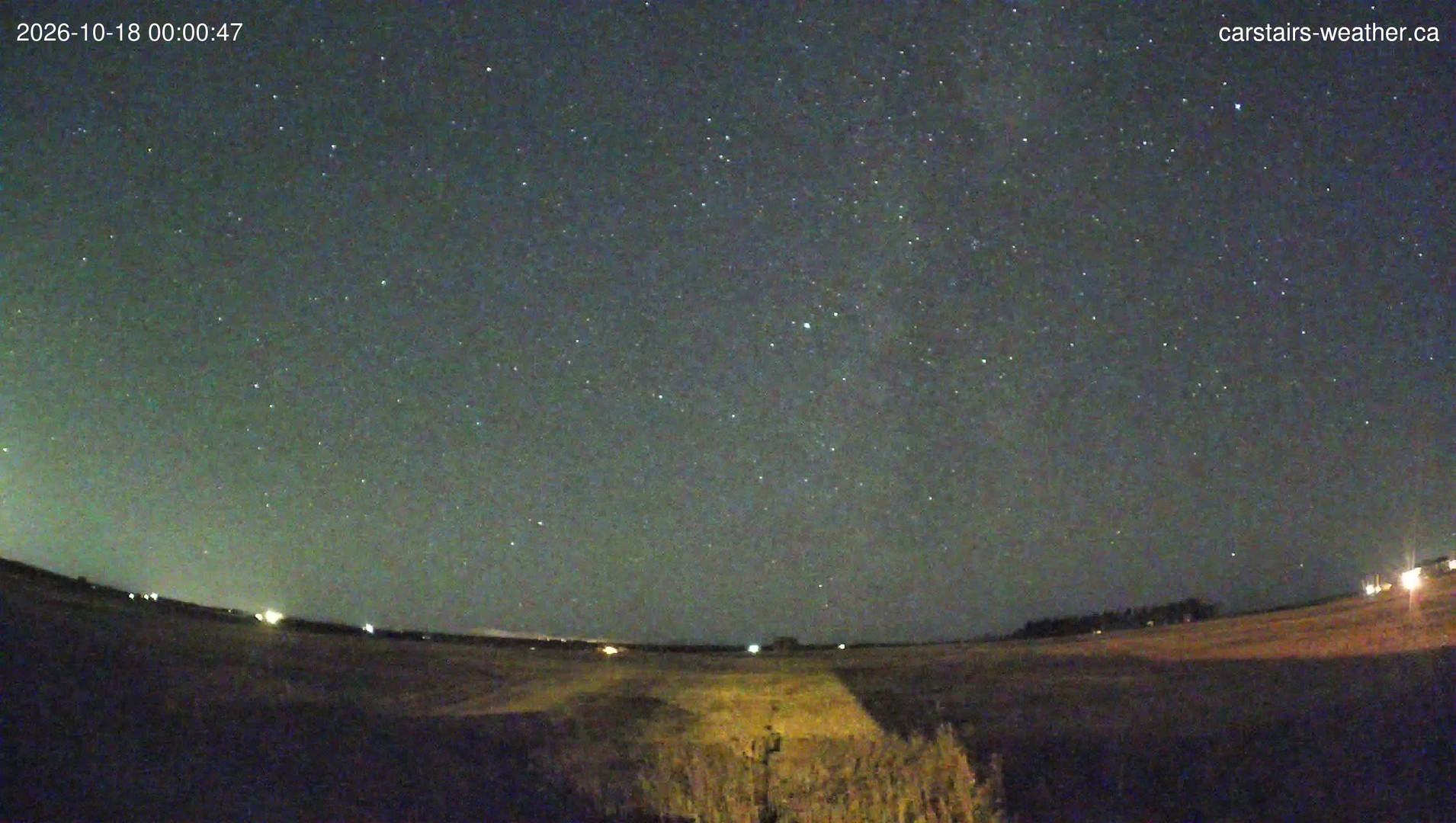 time-lapse frame, Carstairs Sky Cam webcam