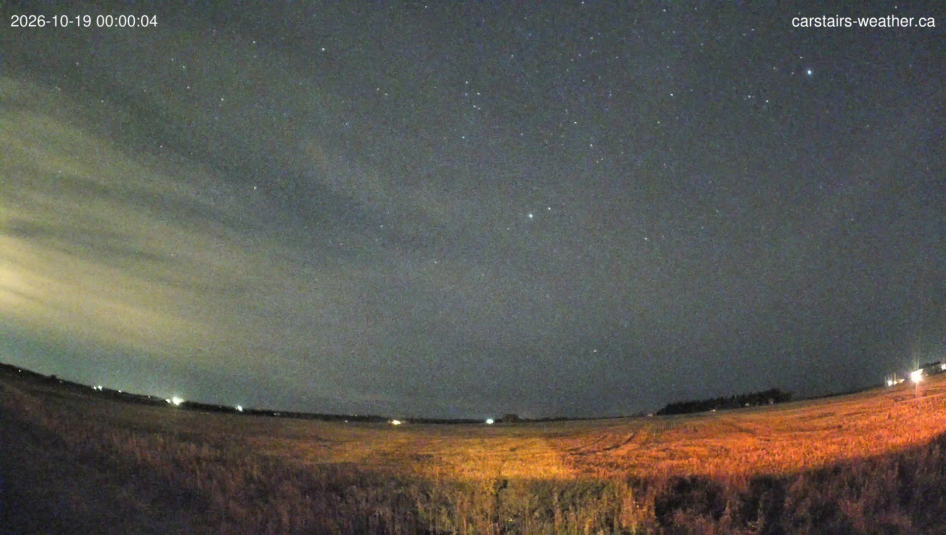 time-lapse frame, Carstairs Sky Cam webcam