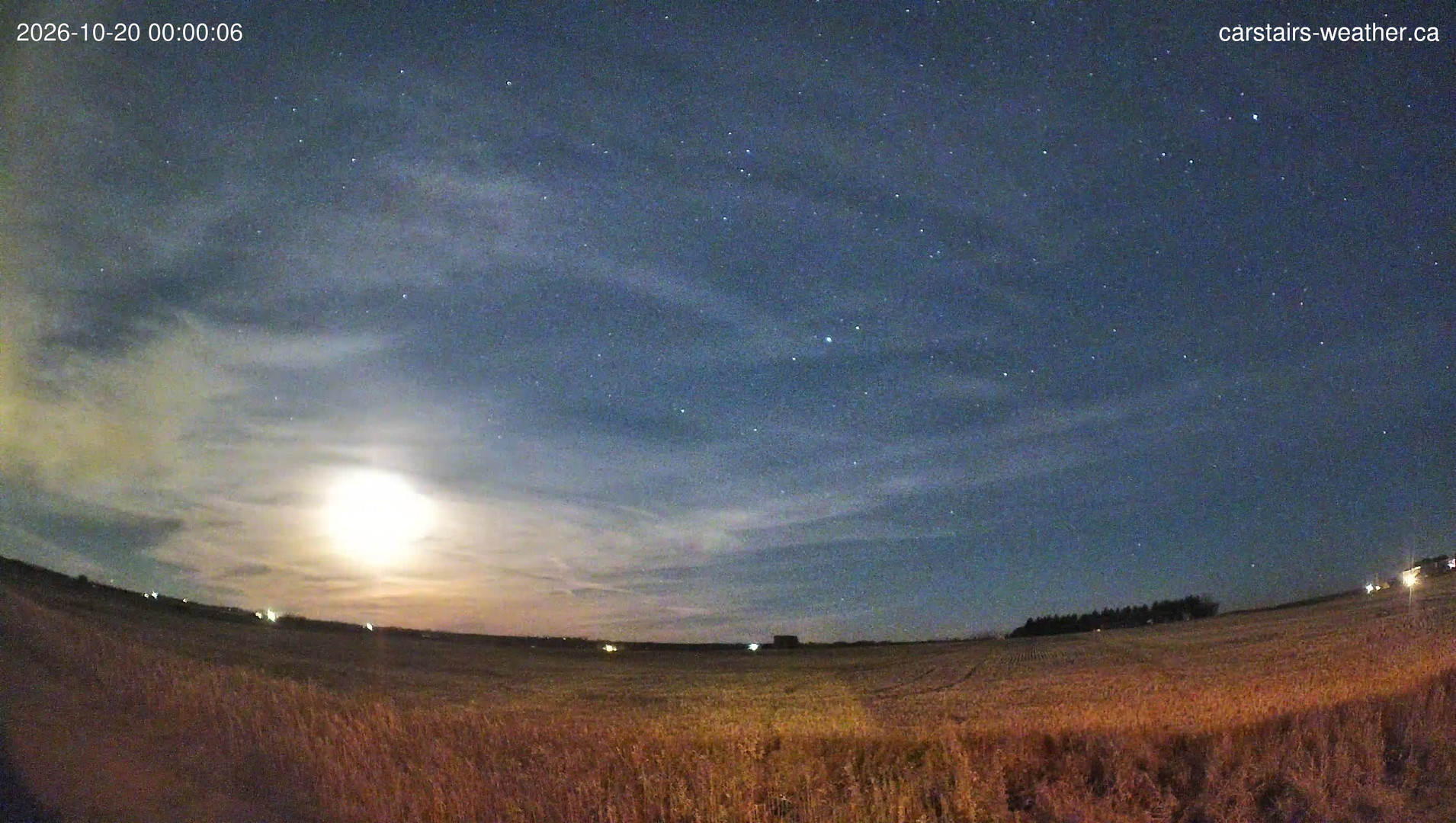 time-lapse frame, Carstairs Sky Cam webcam