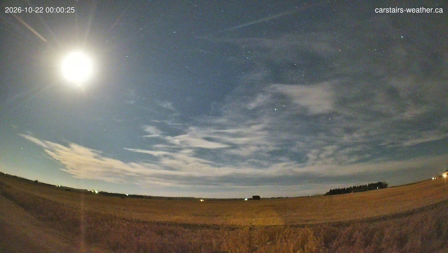 time-lapse frame, Carstairs Sky Cam webcam