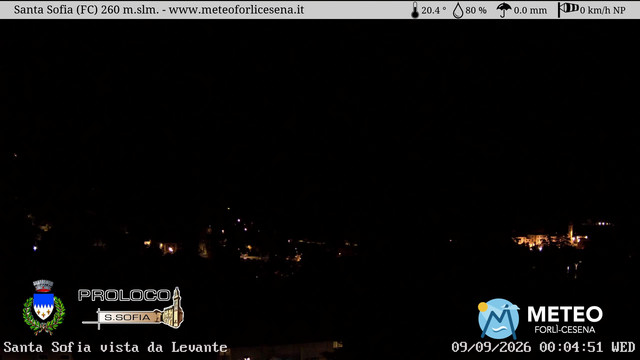 time-lapse frame, Santa Sofia webcam