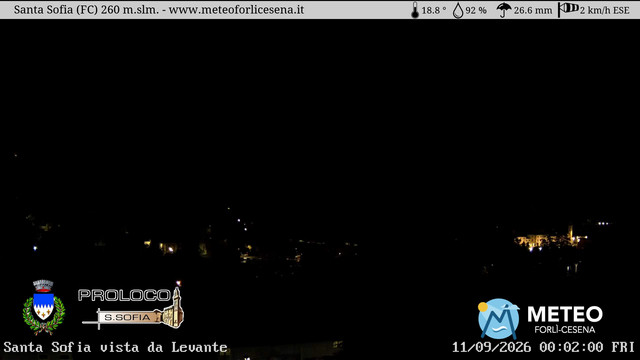 time-lapse frame, Santa Sofia webcam