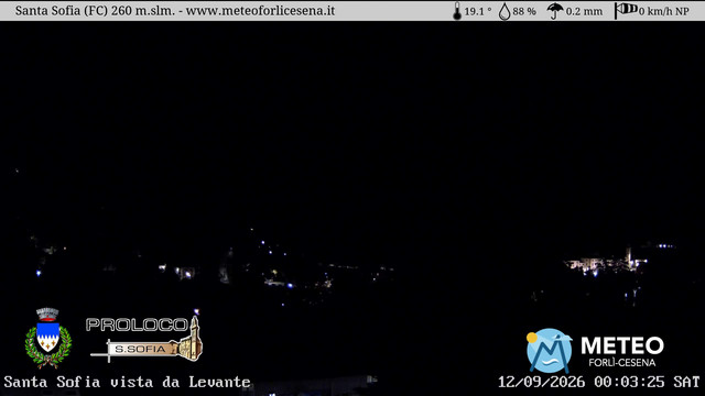 time-lapse frame, Santa Sofia webcam