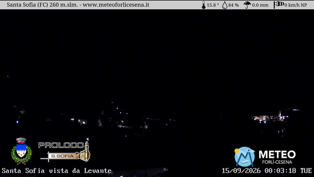 time-lapse frame, Santa Sofia webcam