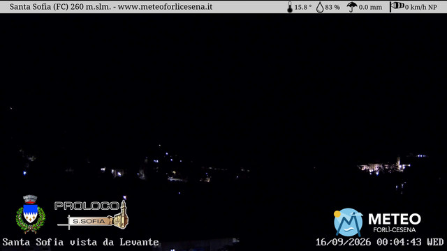 time-lapse frame, Santa Sofia webcam