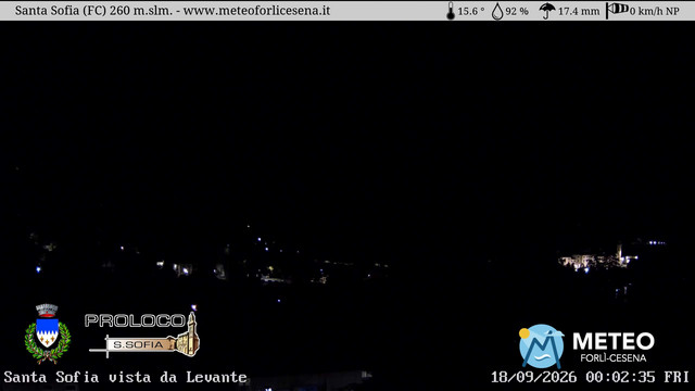 time-lapse frame, Santa Sofia webcam