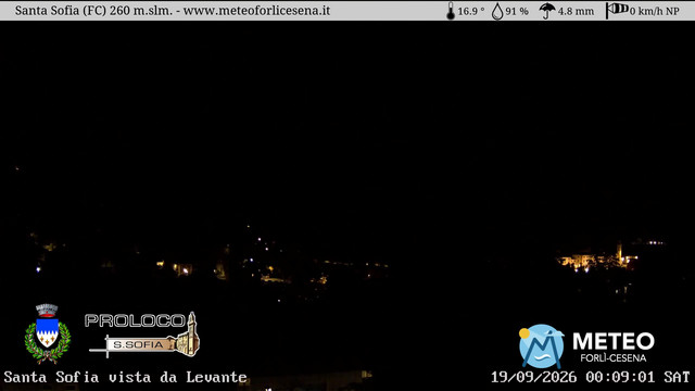 time-lapse frame, Santa Sofia webcam