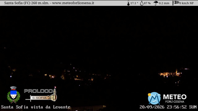 time-lapse frame, Santa Sofia webcam