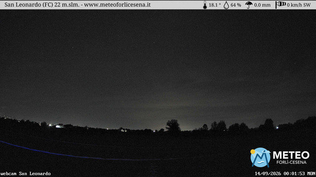 time-lapse frame, San Leonardo webcam