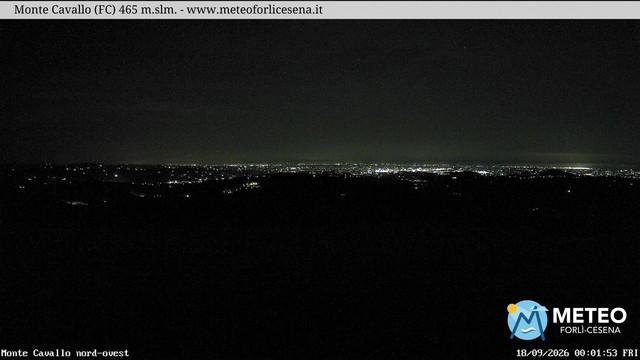 time-lapse frame, Monte Cavallo Nord webcam