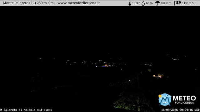 time-lapse frame, Monte Palareto webcam