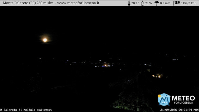 time-lapse frame, Monte Palareto webcam
