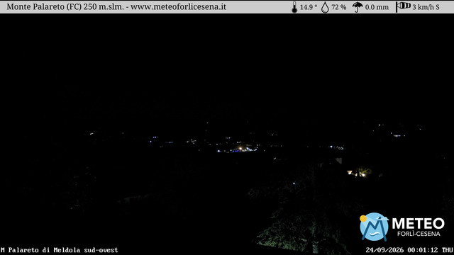 time-lapse frame, Monte Palareto webcam