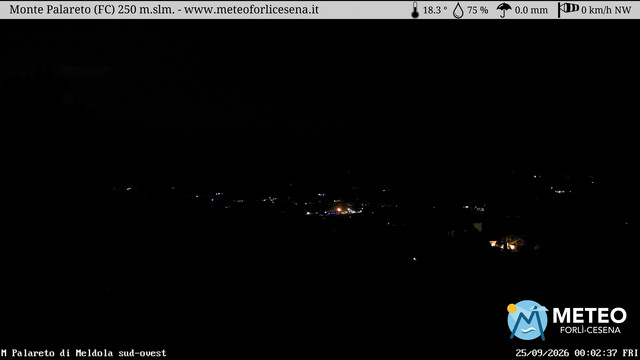 time-lapse frame, Monte Palareto webcam