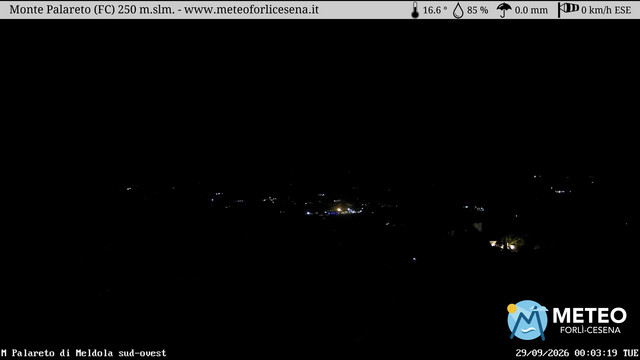 time-lapse frame, Monte Palareto webcam