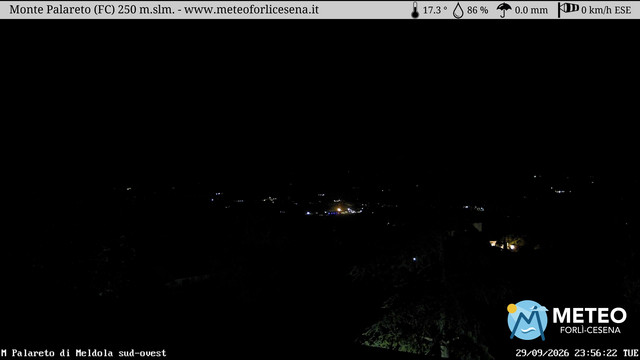 time-lapse frame, Monte Palareto webcam