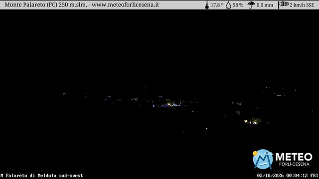 time-lapse frame, Monte Palareto webcam
