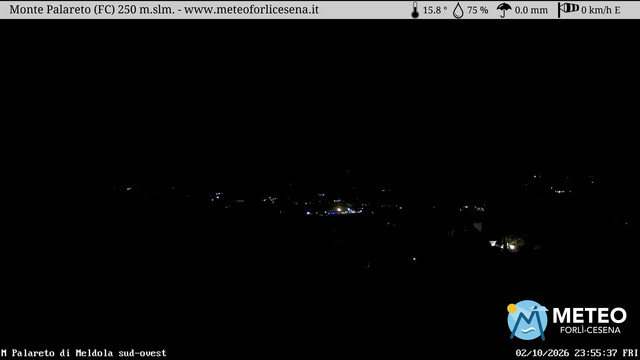 time-lapse frame, Monte Palareto webcam