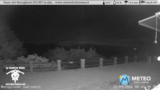 time-lapse frame, Passo del Muraglione webcam