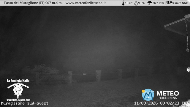 time-lapse frame, Passo del Muraglione webcam