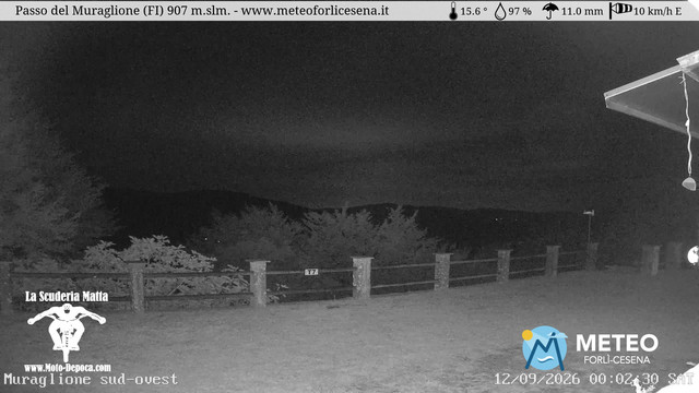 time-lapse frame, Passo del Muraglione webcam