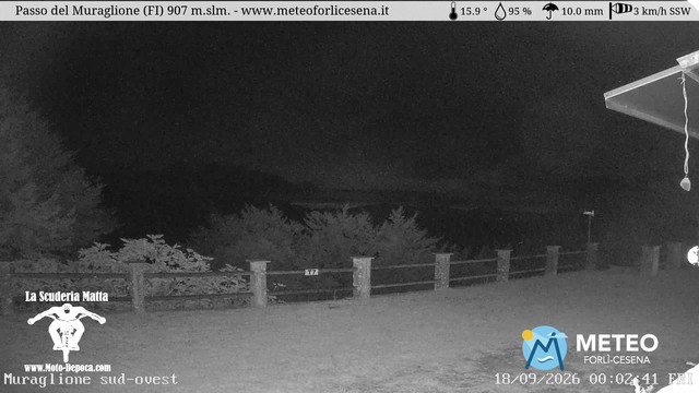 time-lapse frame, Passo del Muraglione webcam