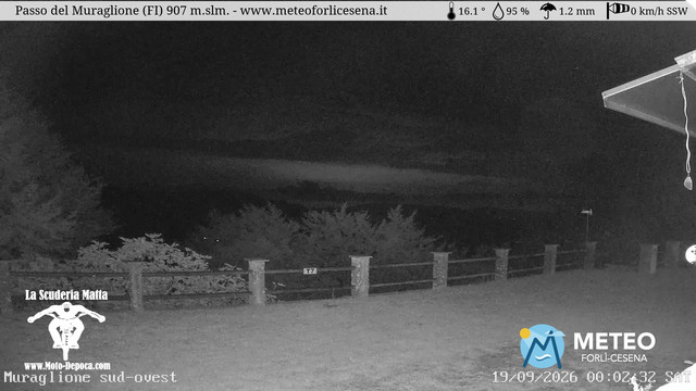 time-lapse frame, Passo del Muraglione webcam