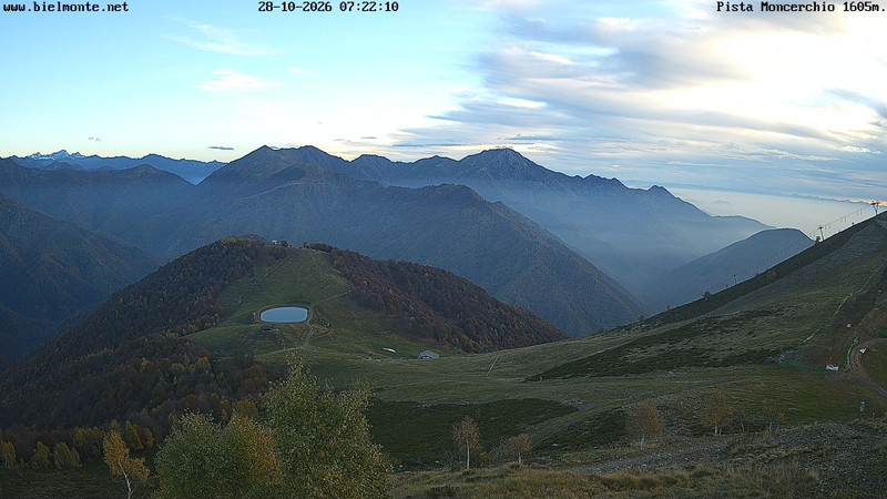 view from Bielmonte Monte Marca est on 2026-10-28