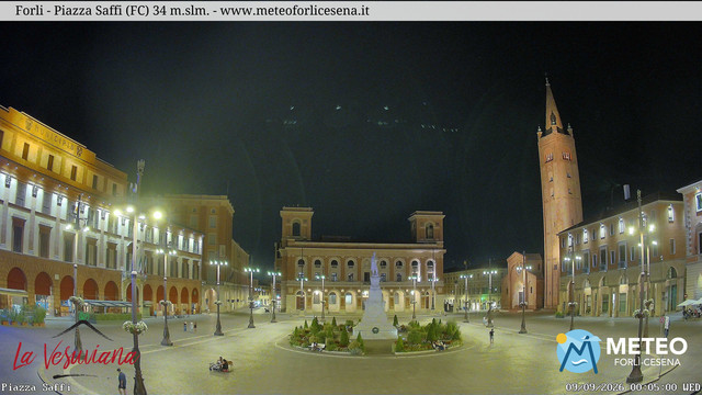 time-lapse frame, Forlì - Piazza Saffi webcam