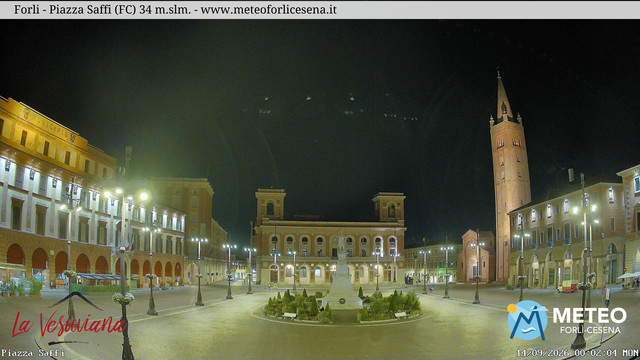 time-lapse frame, Forlì - Piazza Saffi webcam