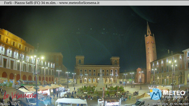 time-lapse frame, Forlì - Piazza Saffi webcam