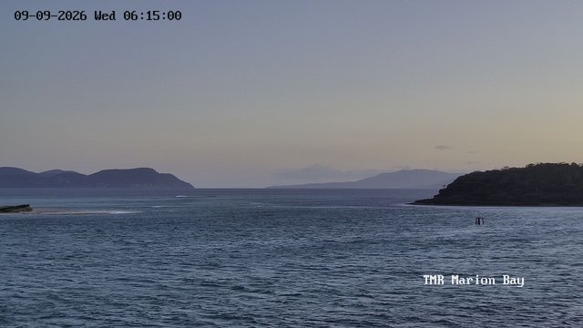 time-lapse frame, TMR - Marion Bay webcam