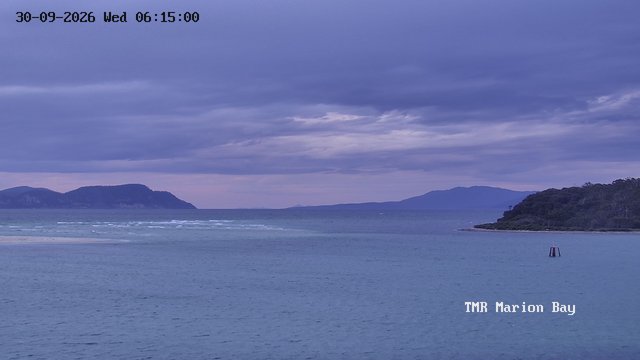 time-lapse frame, TMR - Marion Bay webcam