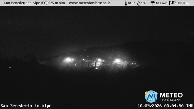 time-lapse frame, San Benedetto in Alpe webcam