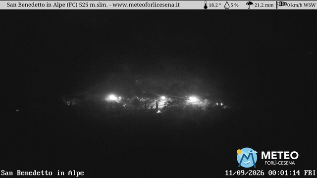 time-lapse frame, San Benedetto in Alpe webcam