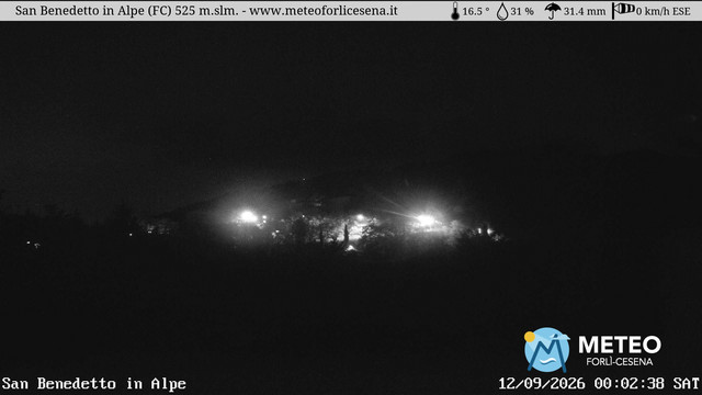 time-lapse frame, San Benedetto in Alpe webcam
